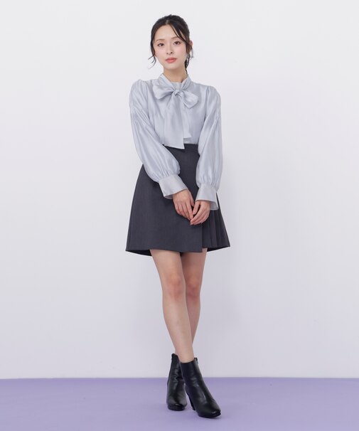 サイドプリーツスカパン