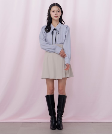 サイドプリーツスカパン