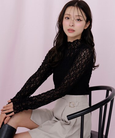 レースカットソートップス