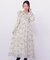 花柄ボリュームフリルワンピース