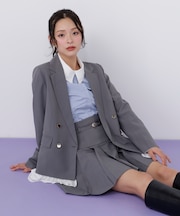 セットアップ対応ドライタッチフリルヘムジャケット