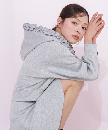 ダイバーセットアップ　フリルパーカー