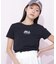ショート丈刺繍ロゴTシャツオーガニックコットン