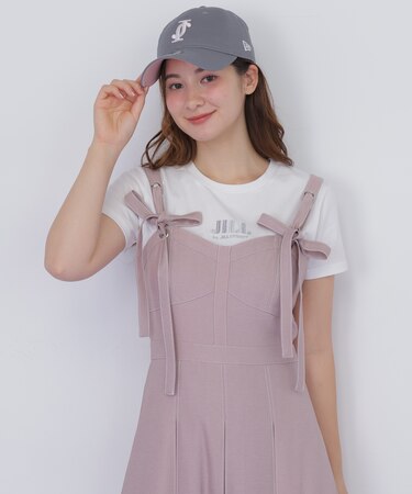 ショート丈刺繍ロゴTシャツオーガニックコットン