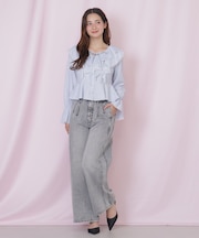 構築パネルワイドデニム