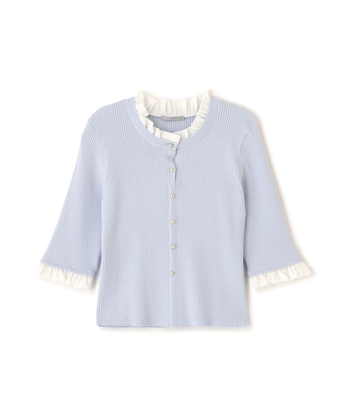 フリルカラーリブニット｜ジルバイジルスチュアートの通販｜&mall