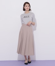 サイドベルトプリーツスカート