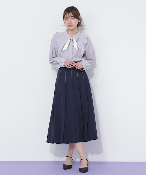 サイドベルトプリーツスカート｜ジルバイジルスチュアートの通販