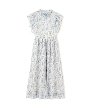 ぼかしフラワープリントワンピース