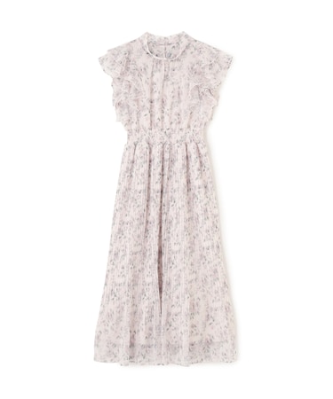 ぼかしフラワープリントワンピース