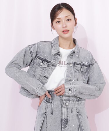 構築パネルデニムジャケット