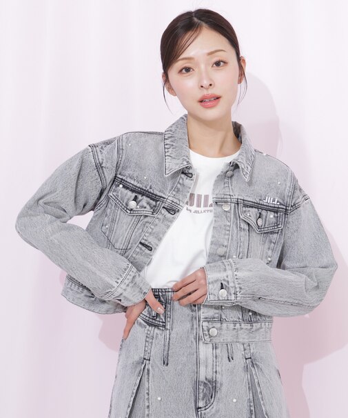 構築パネルデニムジャケット