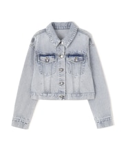 構築パネルデニムジャケット