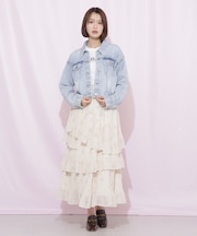 プリーツランダムティアードスカート