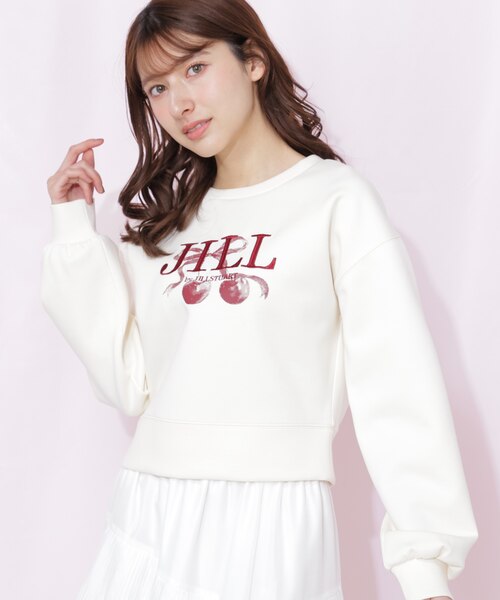 JILL by JILL STUART チェリーロゴスウェット チェリーロゴスウェット｜ジルバイジルスチュアートの通販｜&mall