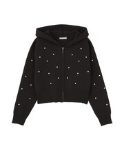 ランダムパールニットフーディー