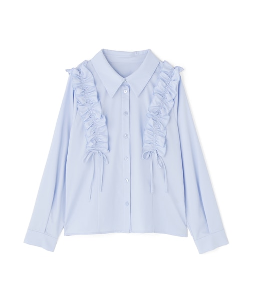 ショルダーフリルブラウス