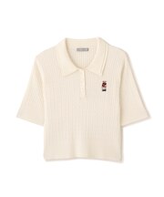 ＜BEARシリーズ＞ダブルカラーケーブルニット