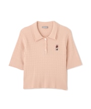 ＜BEARシリーズ＞ダブルカラーケーブルニット