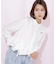 フリルヘムショートブラウス