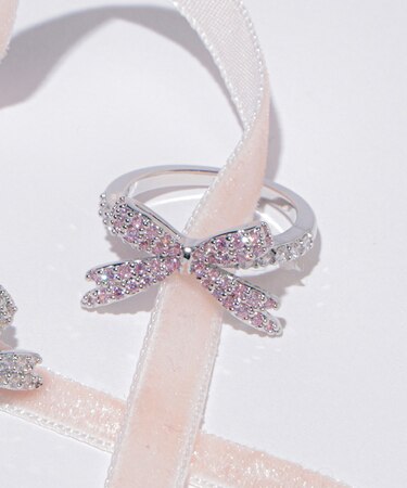 Cubic パヴェリボンリング