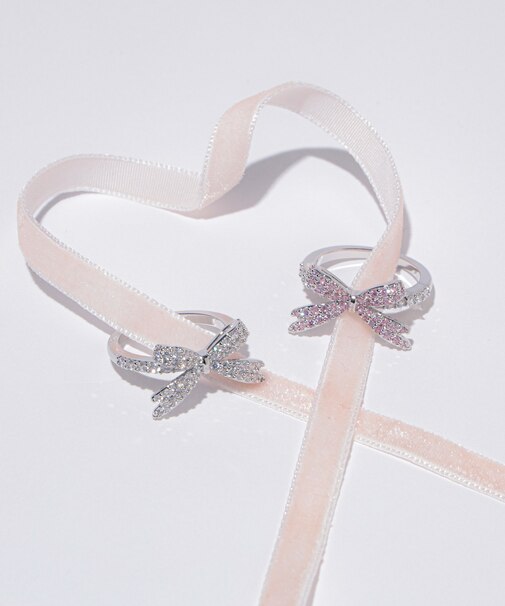 Cubic パヴェリボンリング