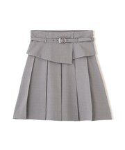 ウエストマークプリーツミニスカート