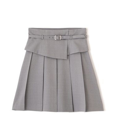 ウエストマークプリーツミニスカート