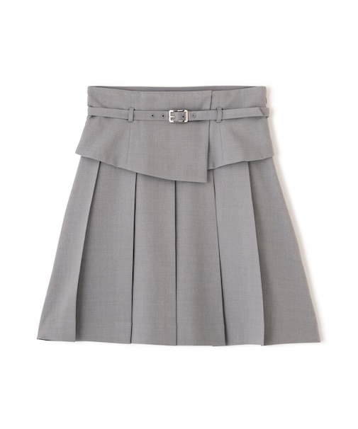 ウエストマークプリーツミニスカート