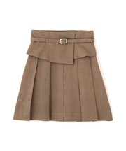 ウエストマークプリーツミニスカート
