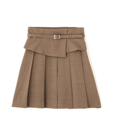ウエストマークプリーツミニスカート