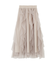 縦ラッフルシアースカート