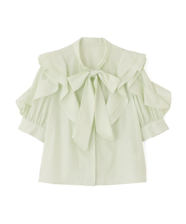 ビッグボウタイブラウス