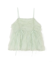 チュールフリルキャミブラウス