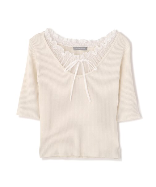 フリルギャザーニット