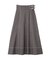バイカラーステッチAラインフレアスカート