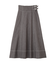 バイカラーステッチAラインフレアスカート