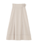 バイカラーステッチAラインフレアスカート