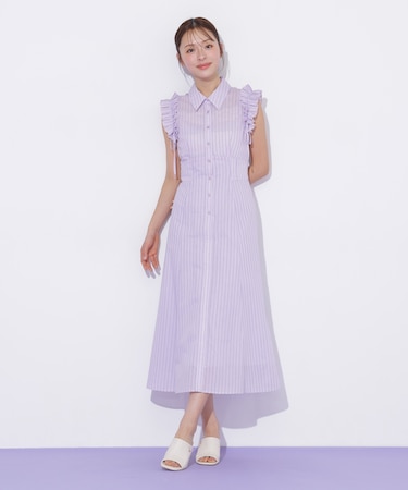 ショルダーフリルワンピース