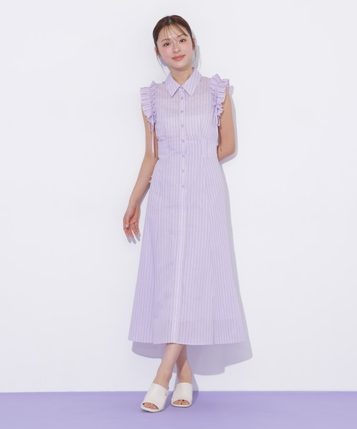 ショルダーフリルワンピース