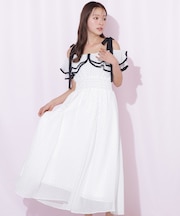 パイピングフリルキャミワンピース