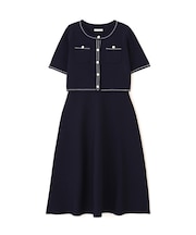 ニットジャケットセットアップ