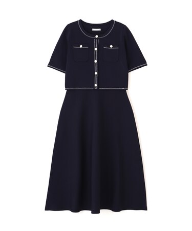 ニットジャケットセットアップ