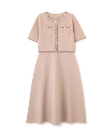 ニットジャケットセットアップ