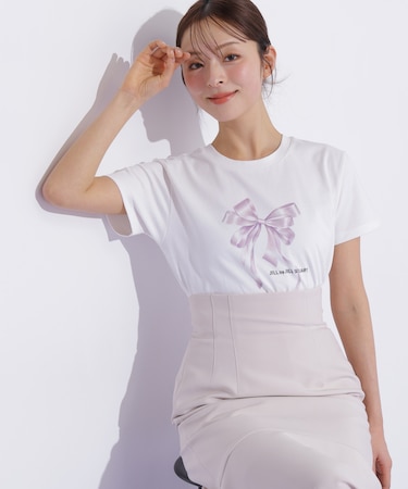フォトジェニックリボンTシャツ