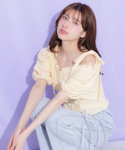 カットワークビスチェブラウス