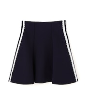 配色ラインレースミニスカート