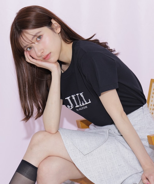 オーガニックコットンビジューロゴＴシャツ