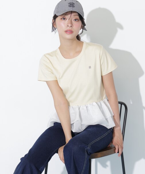 裾バルーンTシャツ