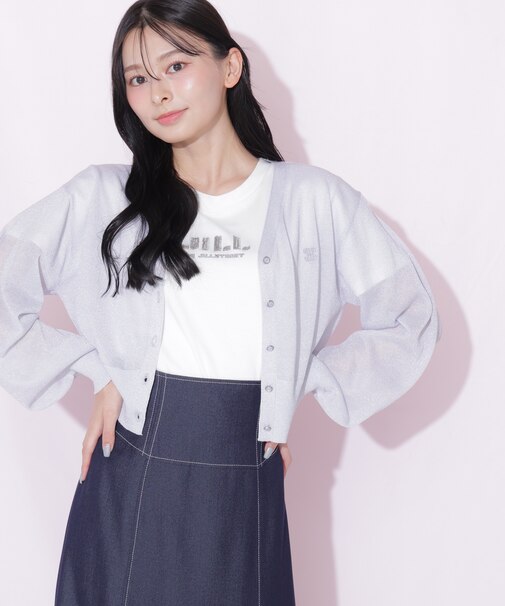 シャイニーシアーカーディガン